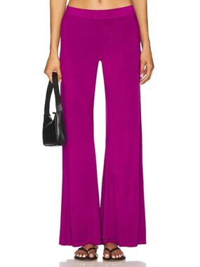 Michael Lauren Derby Wide Leg Pants Berry Burst  Purple